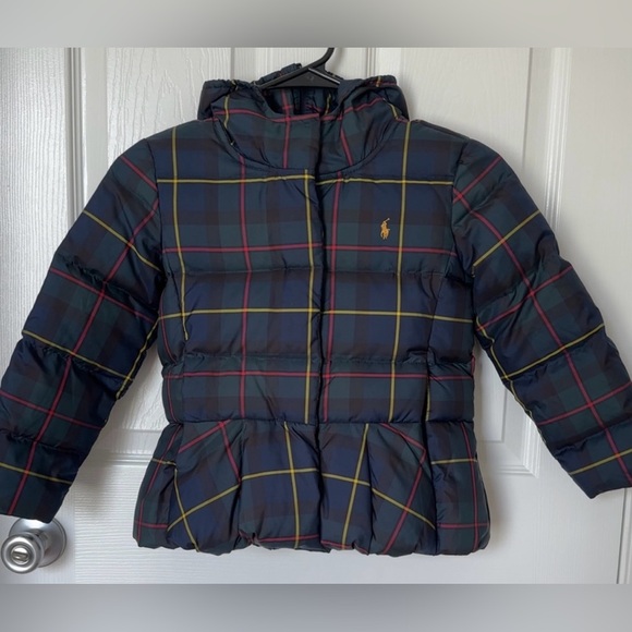 Polo by Ralph Lauren Blue and Yellow Puffer Jacket - Picture 2 of 16